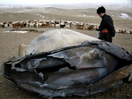Deux objets s’écrasent en Mongolie Mongolia1